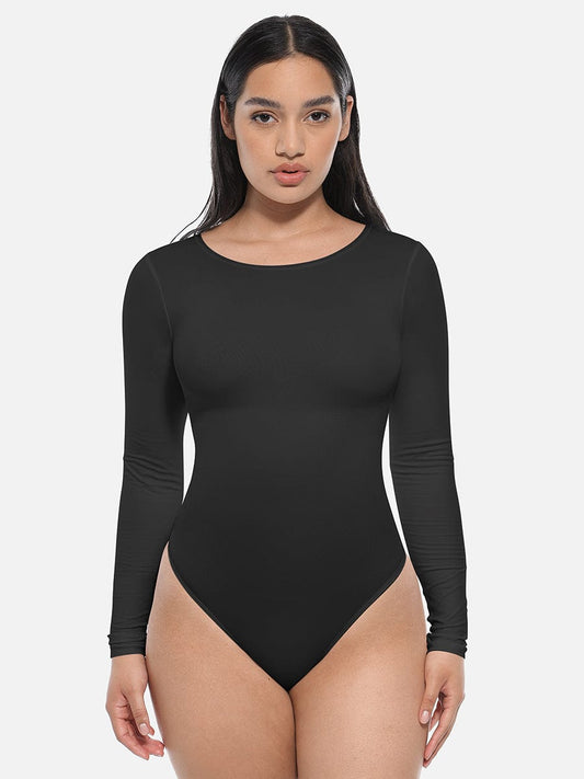 Body Gainant Manches Longues – Ligne Corset