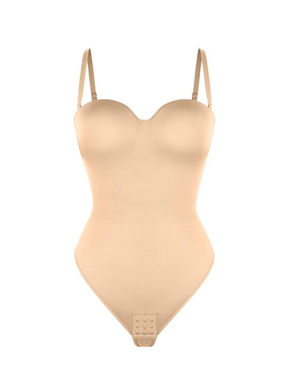Wholesale One-Piece Underwire Strap Removable Waist And Abdomen Shaping Thong Bodysuit