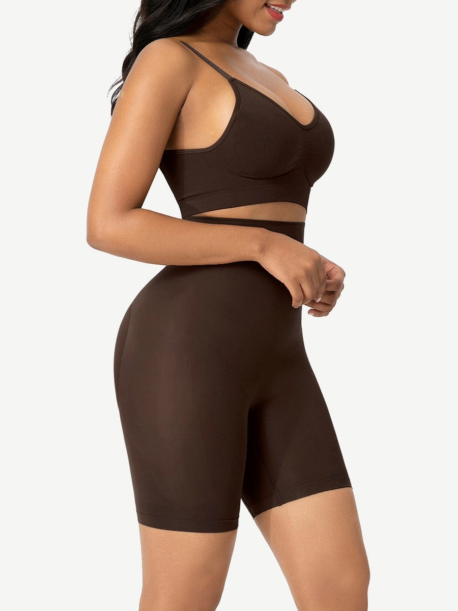 Wholesale Unbelievable Black High Waist Butt Lifter Shapewear Shorts Slimmer